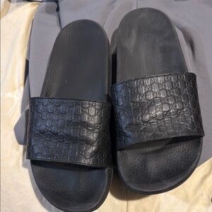 Gucci Black Slide Sandals